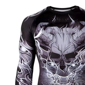 ออกแบบเสื้อแรชการ์ดระบายอากาศได้ตามต้องการ พร้อมปรับแต่งได้ตามต้องการ พิมพ์ลายด้วยความร้อน เป็นมิตรต่อสิ่งแวดล้อม - Product Image 3