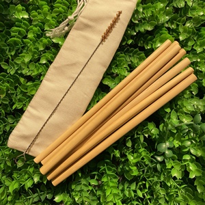 Pajita de bambú reutilizable para beber, Biodegradable, ecológico, orgánico, logotipo personalizado de viaje - Product Image 5