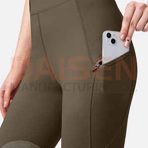 Women Horse Riding Pants Silicone Grip Leggings High Rise Stretch Fabric Comfortable Training Wear - Product Image 5