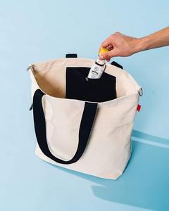 Canvas Tote <b>Bag</b> Large Size <b>Black</b> Handles Shopping <b>Bag</b> for Groceries Daily Use - Product Image 1