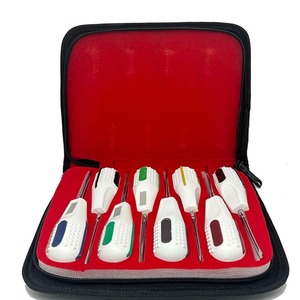 Kit de 10 Élévateurs Dentaires Manuels en Acier Inoxydable – Extracteur de Dents Courbé/Droit, Élévateur de Racine, Outils de Chirurgie Buccale, Poignée Ergonomique - Product Image 3