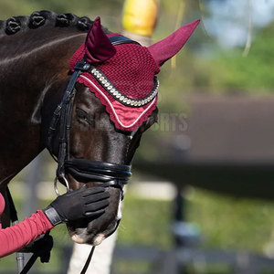 Couvre-oreilles pour chevaux de qualité export, légers, en maille, sur mesure - Product Image 4