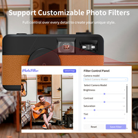 Appareils photo numériques rétro sans écran 8MP CMOS à prix de gros, avec filtres personnalisables via le site, flash LED et Wi-Fi, pour le camping