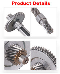 Ingranaggi Cilindrici a Velocità Fissa, Parti Personalizzate per Sedie a Rotelle, Riduttore di Precisione DIN 6, Ingranaggio Conico Fisso - Product Image 5