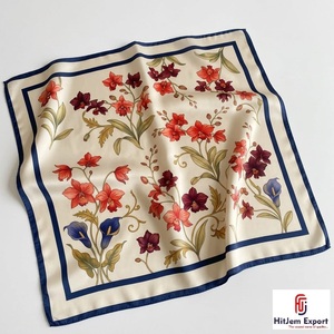 Custom Printed Womens Square <b>Scarf</b> Lightweight Soft Fabric Elegant Fashion Accessories OEM ODM Manufacturer Bali Custom - Product Image 4