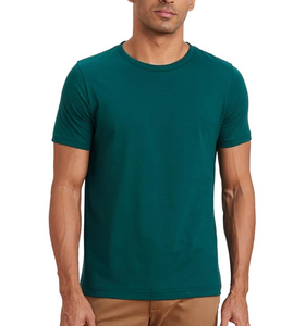 Wholesale Direct Factory Regular Fit Short Sleeve 100% Cotton 180 Grams Casual Streetwear Summer Fashion Solid Men's T-Shirt - Product Image 4