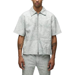 Chemises en cuir élégantes pour hommes, douces et confortables, parfaites pour le quotidien, les sorties en soirée et les looks décontractés. - Product Image 1