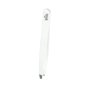 Pince à épiler sourcils de qualité supérieure avec marque privée, en acier inoxydable massif couleur or, à pointe inclinée, avec ciseaux à ressort pour cils - Product Image 5