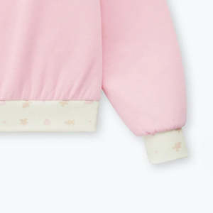 Sweat-shirt personnalisé pour femme à col rond, épaules tombantes, manches longues, en molleton polyester/coton, imprimé uni, hiver - Product Image 2