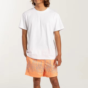 Shorts double en maille à séchage rapide, coupe ample, longueur genou, avec cordon de serrage, style vintage, pour homme – Collection été – Offre spéciale - Product Image 5