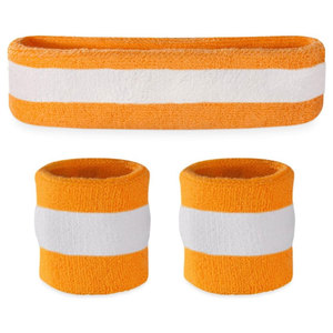 Conjunto de Diadema y Muñequeras Deportivas de Algodón para Correr, Baloncesto, Yoga, Ejercicio, con Logotipo Personalizado - Product Image 1