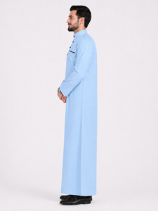 New Custom Solid Colors Long Polyester Cotton <b>Men</b> Clothing Ankle Length Front Button Side Pocket Private Labels - Product Image 2
