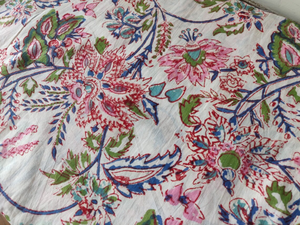 Tela de Algodón Estampada a Mano Multicolor para Vestidos de Mujer, por Metro, para Costura, Manualidades y Decoración del Hogar - Product Image 3