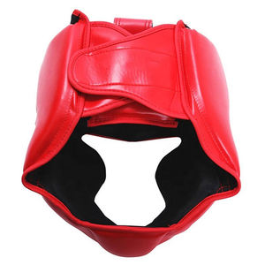 Custom Made Professional PU Leather Kickboxing Premium Quality Sponge <b>Foam</b> Multi Layer <b>Padding</b> Sparring Boxing Head Guard - Product Image 2