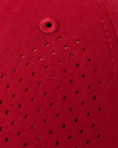 Casquette de baseball sportive rouge respirante avec sangle réglable, légère, séchage rapide, pour course en extérieur, gym, usage décontracté, qualité supérieure - Product Image 6