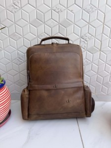 Nouveauté 2026 Sac à dos en cuir véritable style vintage souple pour ordinateur portable, durable, usage quotidien, unisexe, style minimaliste - Product Image 4
