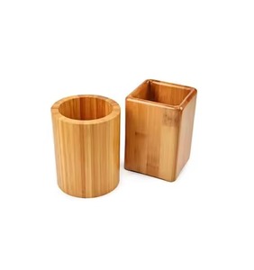 High Selling Standard Quality Modern Square Wooden Pen Holder Best Seller for Home Office Table Top Decoration Use - Product Image 2