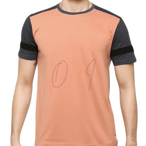 T-shirt personnalisé pour homme en coton à manches courtes, haute qualité, tie-dye, color block, raglan, respirant, décontracté, mode estivale, coupe oversize - Product Image 1