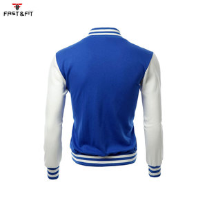Veste universitaire en toile brodée sur mesure, 100 % coton, coupe-vent et respirante, pour le baseball et l'hiver – Vente en gros - Product Image 6