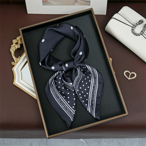 Nouveau Foulard Carré en Soie de Luxe 2026 pour Femme 70*70cm – Bandana Doux, Bandeau Cheveux, Voile, Écharpe, Bandeau de Tête - Product Image 5