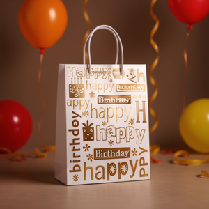 Borsa Regalo Ilan 26x32x10cm Design Buon Compleanno per Feste - Product Image 3