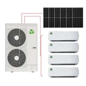 AC DC hybrid on grid multi-split air conditioner VRF system 6HP 48000BTU with 4 indoor units of 12000BTU