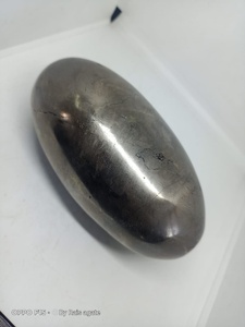 Piedra de pirita natural pulida, cristal curativo, piedra Shiva Lingam para meditación, decoración del hogar. - Product Image 2