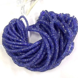 Natural Tanzanite Blue Tyre Shape Faceted <b>Stone</b> Beads 5-8mm High Quality CMA Certified Loose Beads Bracelet Making Jewelry - Product Image 3