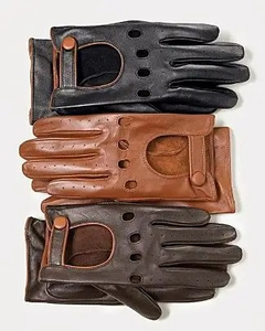 Gants d'hiver pour homme en cuir PU, tactiles, sportifs, écologiques, thermiques, longueur poignet - Product Image 2