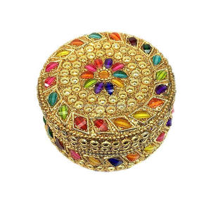 Wedding <b>Gift</b> Favor <b>Boxes</b> with Different Sizes & Designs Decorative Metal Pill Box Return Favor Stone Trinket Box on <b>Cheap</b> Price - Product Image 5