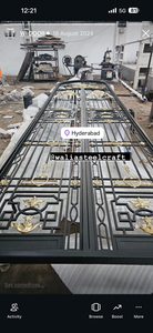 Puerta Principal Moderna de Doble Altura con Detalles en Latón y Paneles de Vidrio, Puerta de Entrada de Lujo para Villa, Puerta de Seguridad Exterior de Diseño - Product Image 5