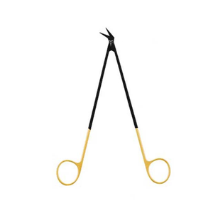 NEW 20.5cm Coronary Potts Scissors Angled 125°, Delicate, 16.0mm Black/Gold Micro Vascular Plastic surgery German Steel Surgical - Product Image 1