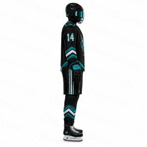 Maillot de hockey sur glace à séchage rapide, prix d'usine, logo personnalisé, ensemble uniforme de hockey, sublimation intégrale, clubs de hockey sur glace - Product Image 3