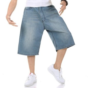 Shorts en jean droits pour homme, imprimés numériquement sur mesure, en polyester/coton, respirants, écologiques, noirs, pour l'hiver, le printemps et l'été - Product Image 5