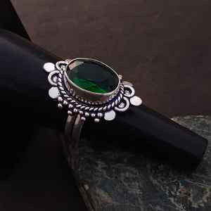Beautiful Green Tourmaline <b>Ring</b> 925 Sterling Silver Handmade Jewelry Gift For Women Birthday Luxury Elegant - Product Image 4
