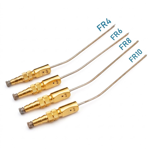 Ensemble de 4 tubes d'aspiration Frazier FR 4/6/8/10 en acier inoxydable, instruments chirurgicaux d'aspiration - Product Image 5