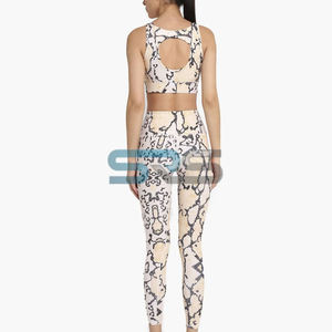 Conjunto Deportivo de Yoga de 2 Piezas para Mujer, Shorts de Cintura Elástica, Transpirables, Ajustados, Tela Inteligente, Casual, para Correr - Product Image 5