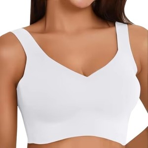 Custom Logo Women's High <b>Support</b> Crisscross Sports Bra Lightweight Breathable Brushed Yoga Fitness Workout <b>Crop</b> <b>Top</b> - Product Image 3