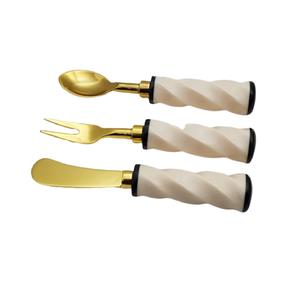 Stylishly Design Resin Handle Cutlery <b>Set</b> amazing quality Mirrored steel Lightweight Feel Offering a Superior Dining spoons <b>Set</b> - Product Image 6