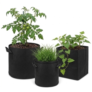 FlyingBy 5-Gallon Non-Woven Fabric Grow <b>Bags</b> with Handles for Growing Crops-Cheap - Product Image 4