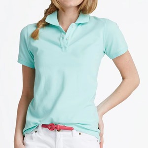 Polo respirant à col pour femmes en gros, chemises de tennis personnalisées pour femmes, hauts de golf vierges OEM pour femmes, fournisseur de hauts à manches courtes - Product Image 1
