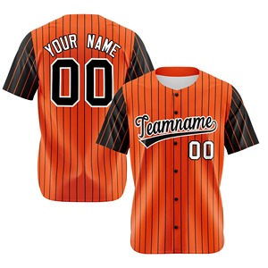 Uniforme de Béisbol Deportivo Clásico con Rayas, Sublimado, Retro, de Malla Transpirable, Compra en Grupo para Clubes, Uniforme de Béisbol Personalizado para Hombre - Product Image 4