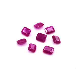 Rubis africains naturels non traités, octogones calibrés 3x4mm, pierres précieuses de rubis naturelles facettées pour la création de bijoux, prêtes à l'emploi - Product Image 2