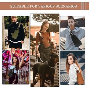 Bolso Bandolera de Piel Sintética para Mujer, Estilo Guitarra, Pequeño, con Correa para el Pecho, para Viajes - Product Image 5