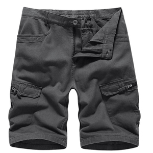 Quick-Dry 100% Cotton Casual Cargo <b>Shorts</b> for <b>Men</b>-High Quality Multiple Pockets Comfortable Fit - Product Image 1