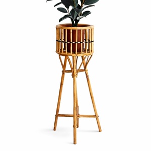 Support pour pot de fleurs en rotin, de haute qualité, essentiel pour la maison et le jardin, panier à plantes, support pour pot. - Product Image 4