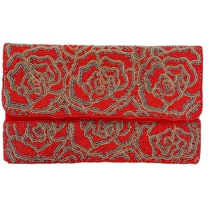 Sacs à main à rabat perlé chic de créateur de mode pour femmes et filles travail lourd broderie des deux côtés de haute qualité pour l'Inde - Product Image 2