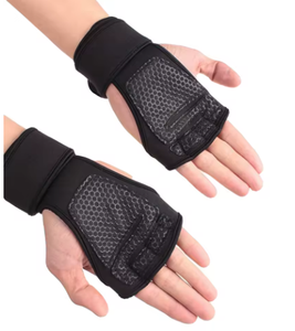 Breathable Sports Gloves Wrist Length Black Red Polyester Style For Spring Autumn Workout Use - Product Image 5