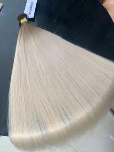 Precio al por mayor Extensiones de cabello humano virgen vietnamita de 28 pulgadas Color claro blanqueado Super doble dibujado cutículas alineadas 100g - Product Image 6