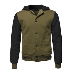 Veste universitaire unisexe personnalisée, style baseball classique, fermeture à boutons pression, poignets côtelés, veste décontractée de style streetwear pour hommes et femmes - Product Image 2